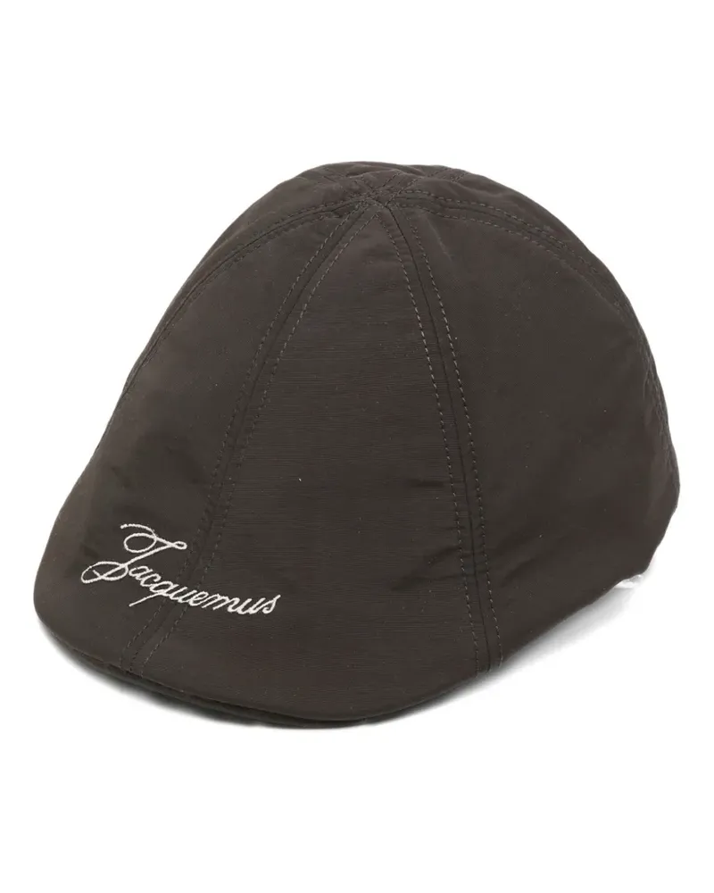 Jacquemus Le Beret Baluchon logo-embroidered cap - Braun Braun