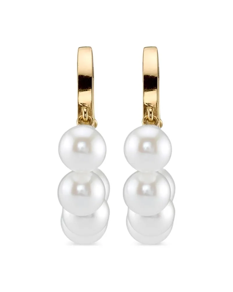 Sydney Evan 14kt Gelbgoldcreole mit Perlen Gold