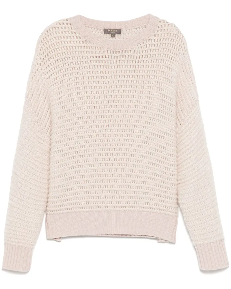 N.Peal Pullover aus Mesh - Nude Nude