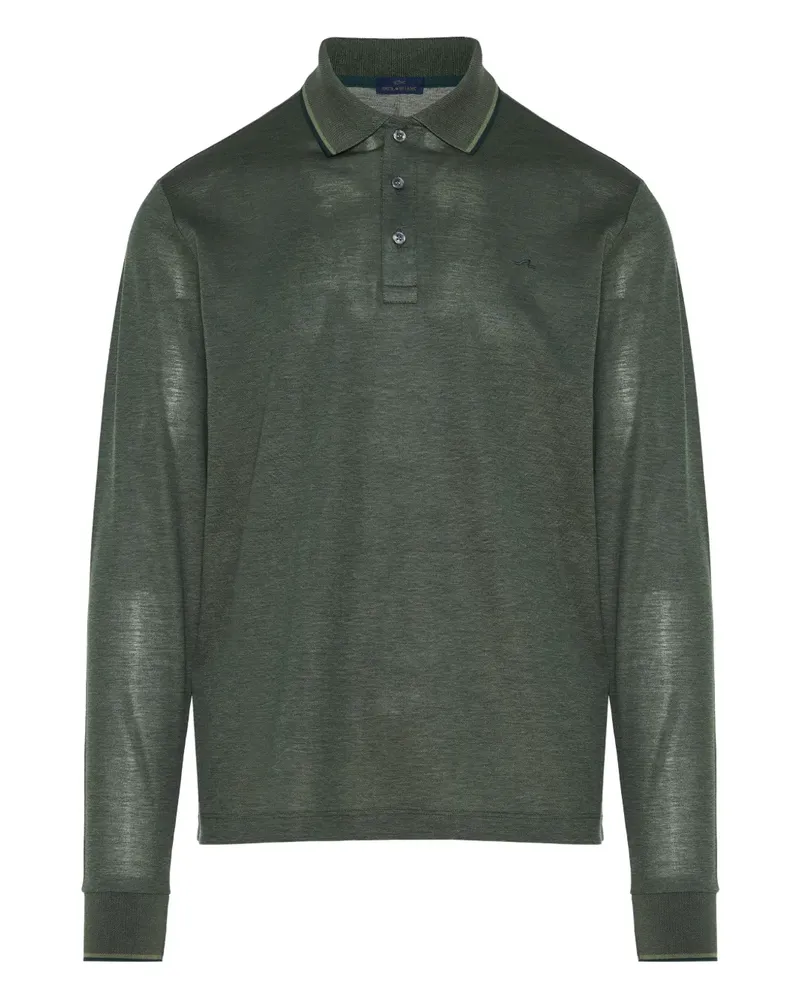 Paul & Shark Langärmeliges Poloshirt - Grün Grün