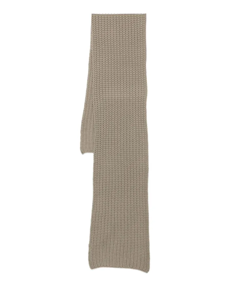 Liska Gerippter Strickschal - Braun Braun