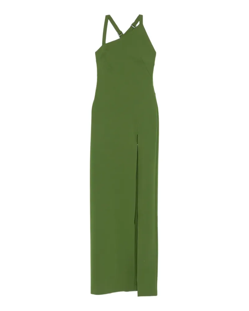 ATTICO asymmetric-neck maxi dress - Grün Grün
