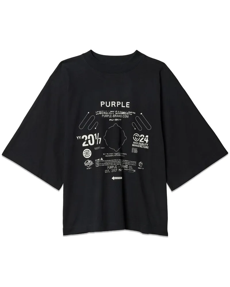 PURPLE BRAND Blade T-Shirt - Schwarz Schwarz
