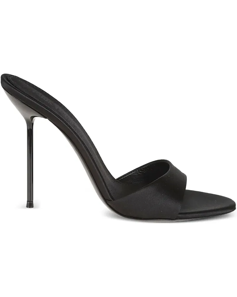 Paris Texas Mules mit Stiletto-Absatz 105mm - Schwarz Schwarz