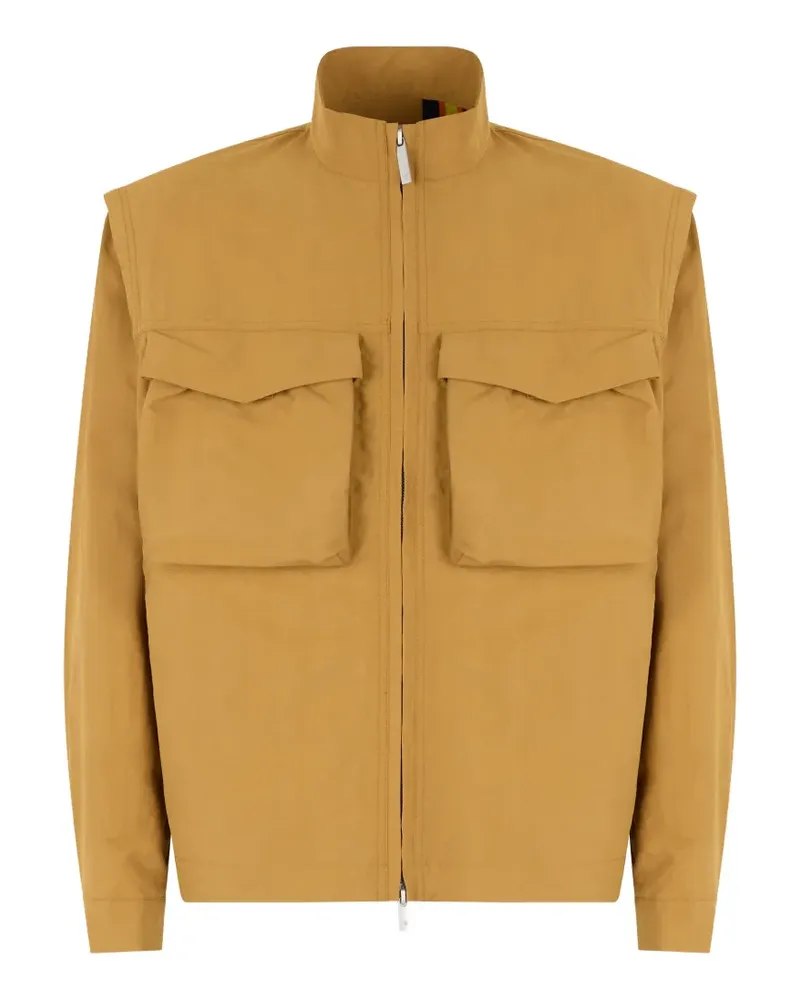 K-Way Orian flap-pocket high-neck jacket - Orange Orange