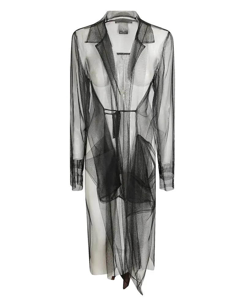 Maria Calderara Mantel aus Tüll - Schwarz Schwarz