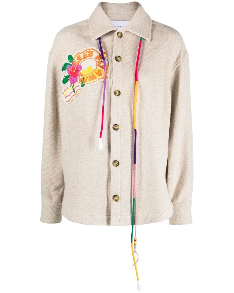 Mira Mikati Lets Fly Away Hemdjacke - Nude Nude