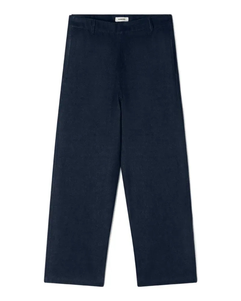 Sandro Flache Jeans - Blau Blau