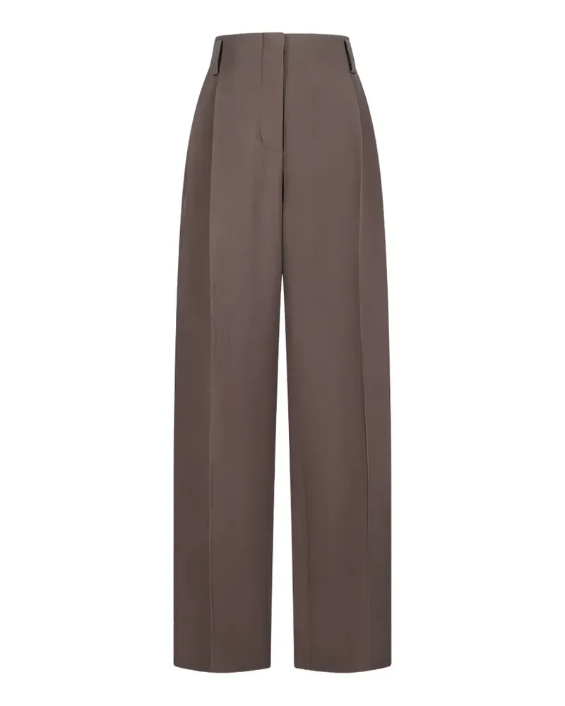 Magda Butrym pleated trousers - Braun Braun