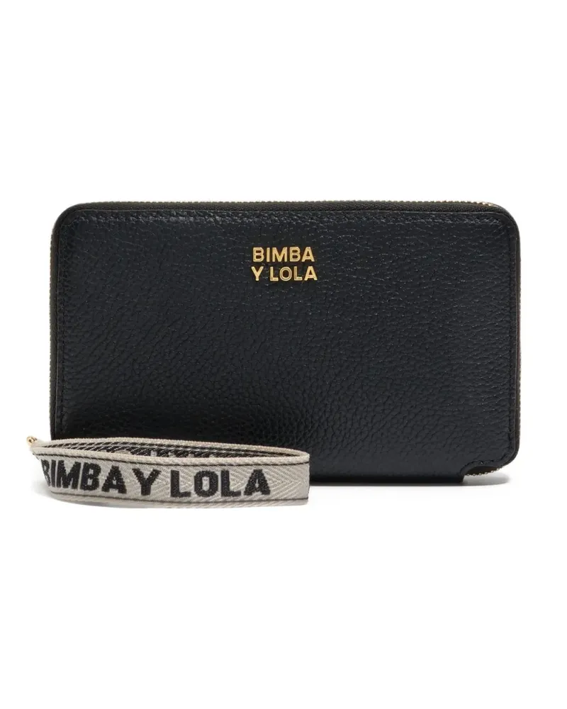 BIMBA Y LOLA zip-around leather wallet - Schwarz Schwarz