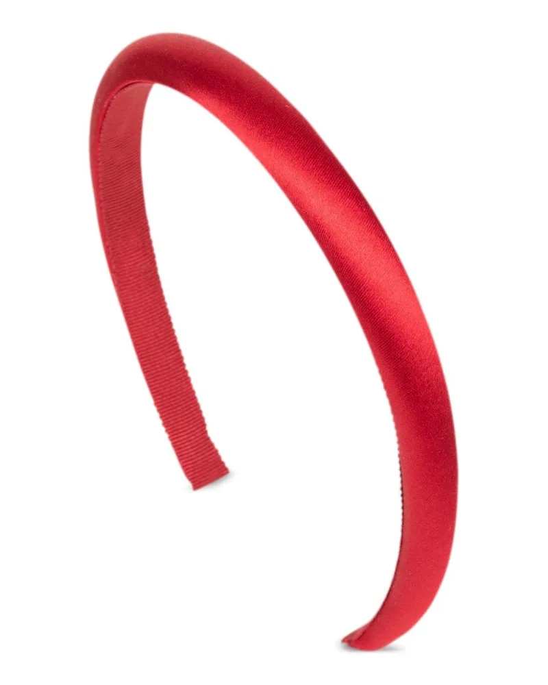 Jennifer Behr Tiana Haarreif aus Satin - Rot Rot