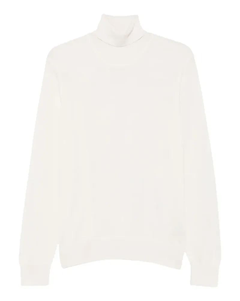 HUGO BOSS Klassischer Rollkragenpullover - Weiß Weiß