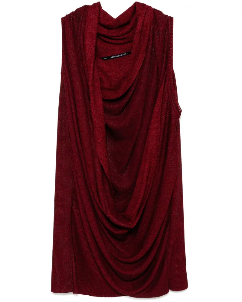 Julius Beschichteter Venus Pullover mit Schal - Rot Rot