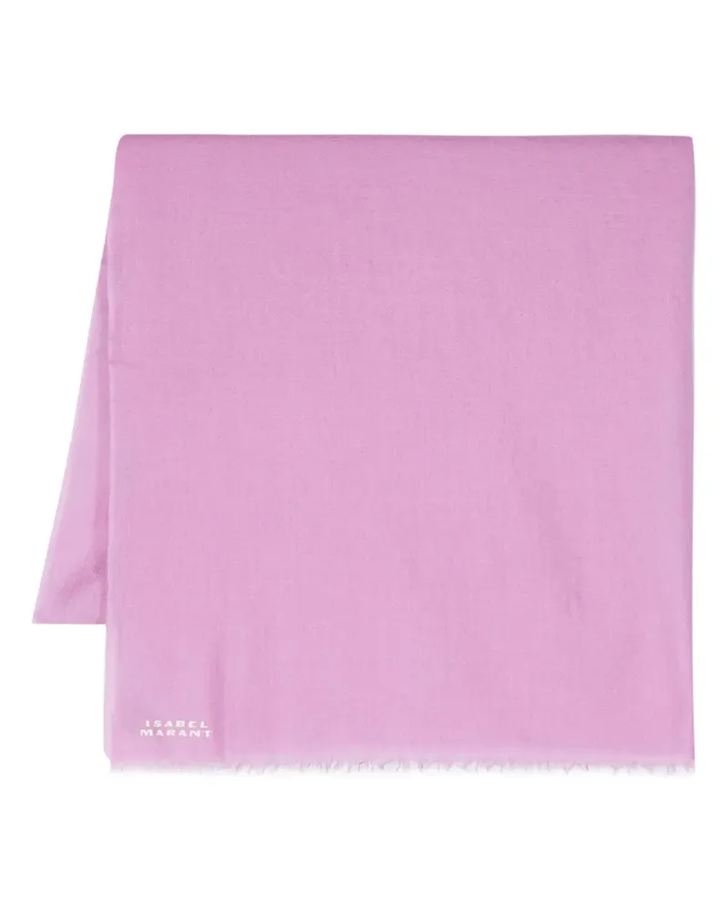 Isabel Marant Jacquard-Schal mit Logo - Rosa Rosa