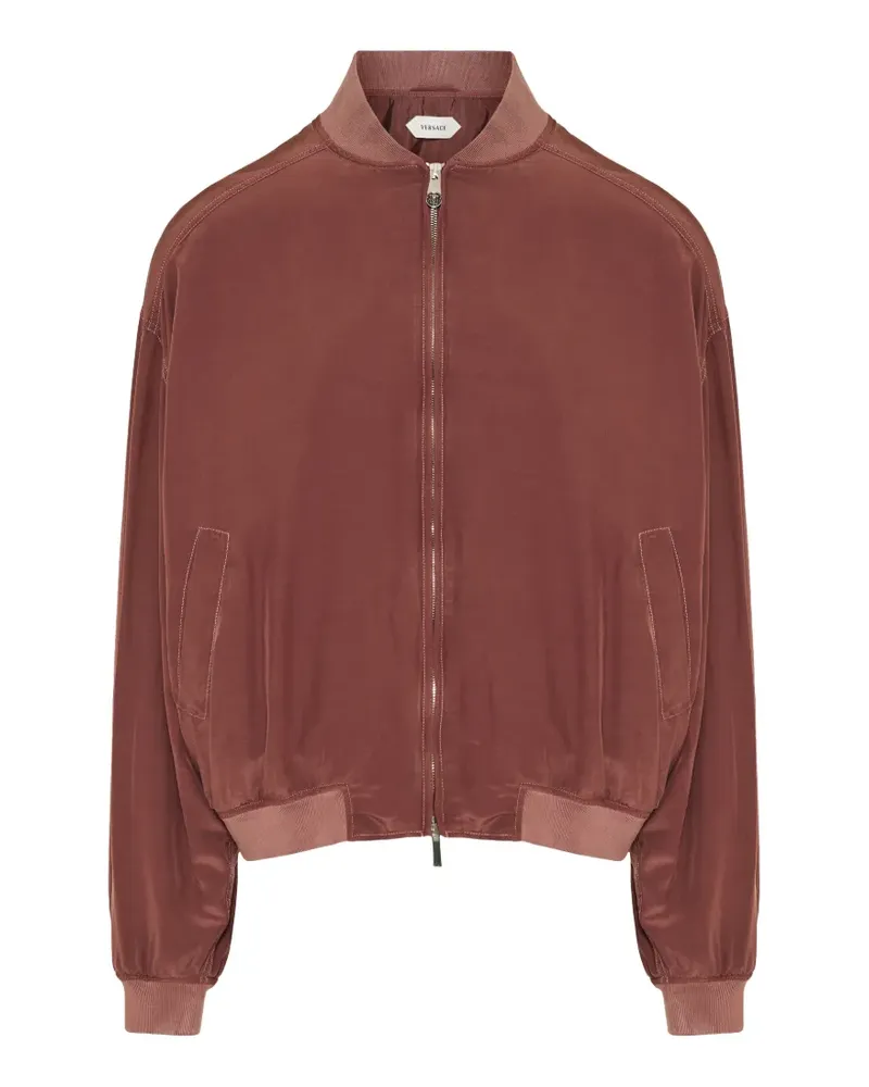 Versace Bomberjacke mit Logo-Stickerei - Rot Rot