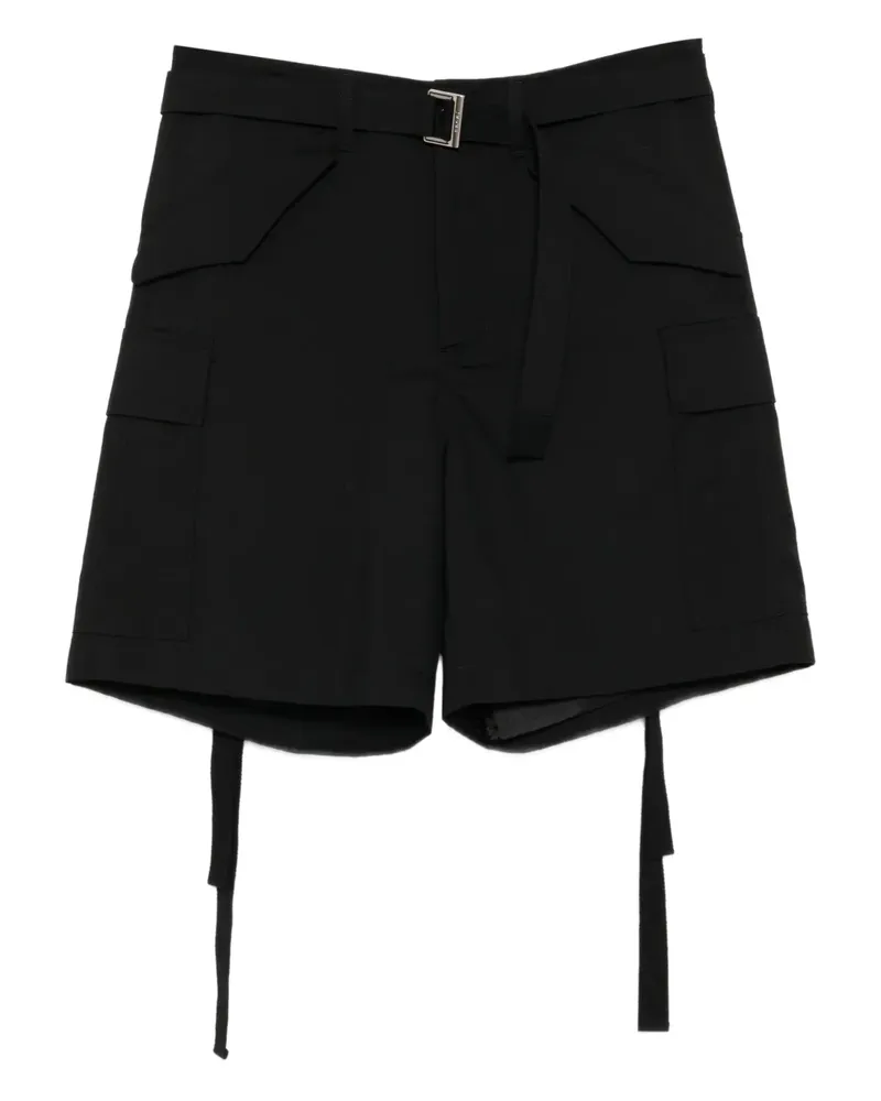 Sacai Shorts mit Gürtel - Schwarz Schwarz