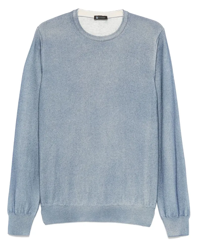 Colombo Klassischer Kaschmirpullover Blau