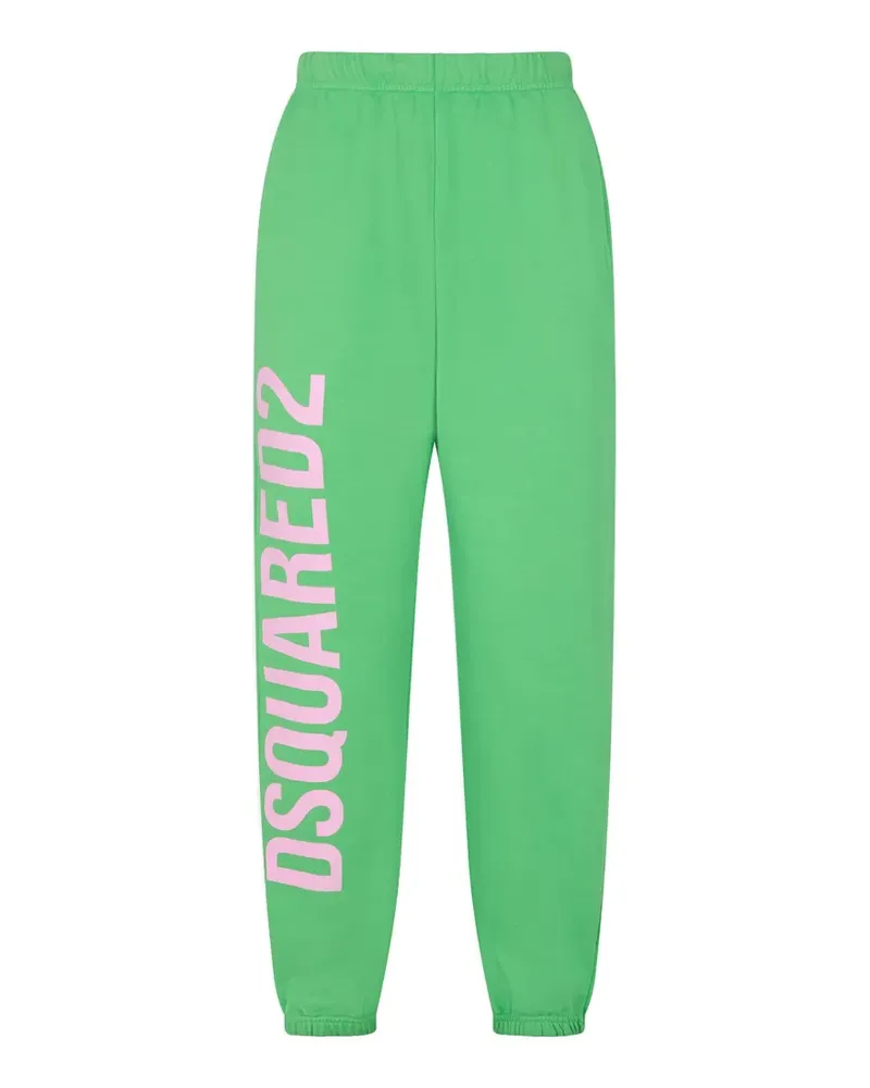 Dsquared2 logo-print track pants - Grün Grün