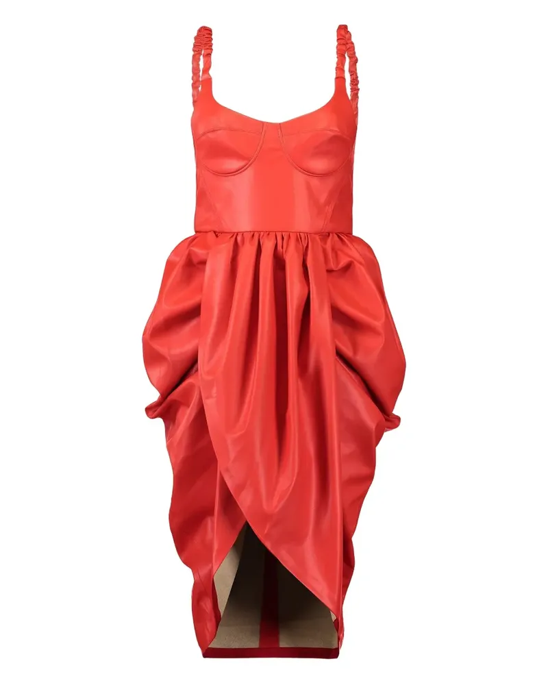 Stella McCartney bustier ruched mini dress - Rot Rot