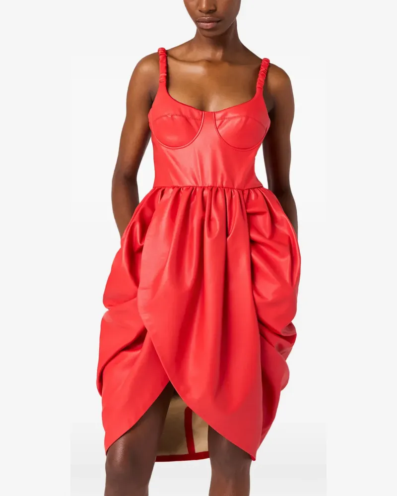 Stella McCartney bustier ruched mini dress - Rot Rot
