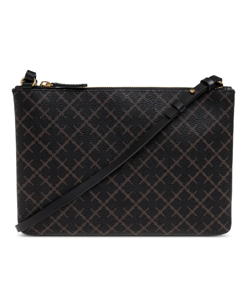 By Malene Birger patterned zip make up bag - Schwarz Schwarz