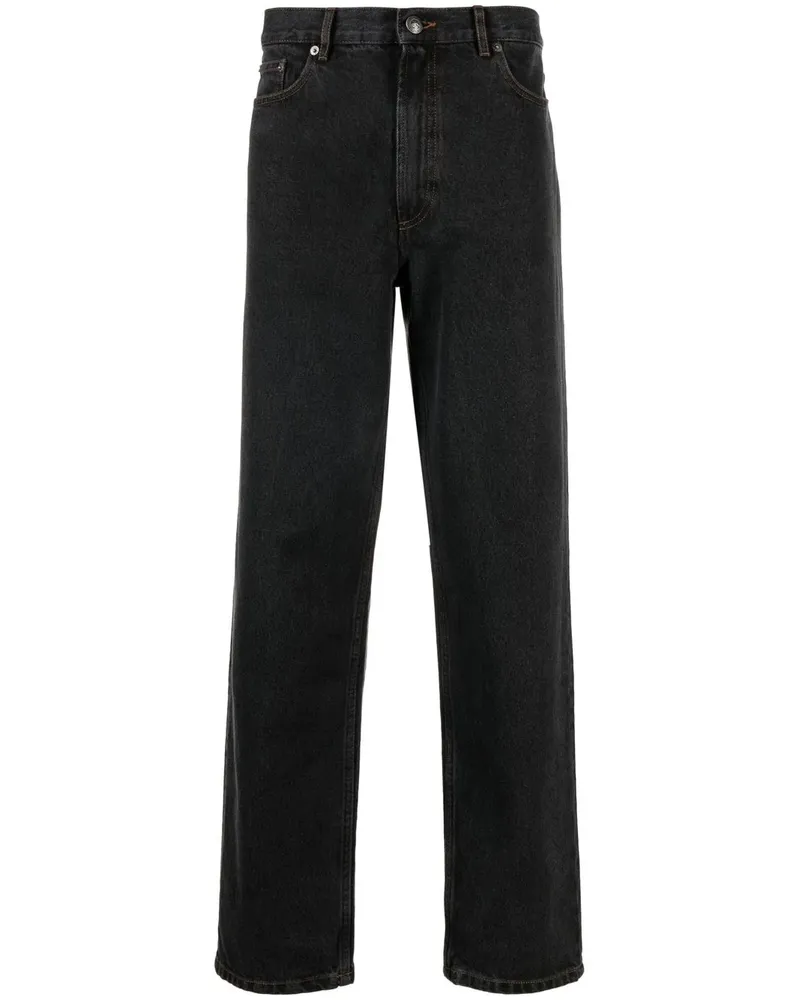 A.P.C. Klassische Straight-Leg-Jeans - Schwarz Schwarz