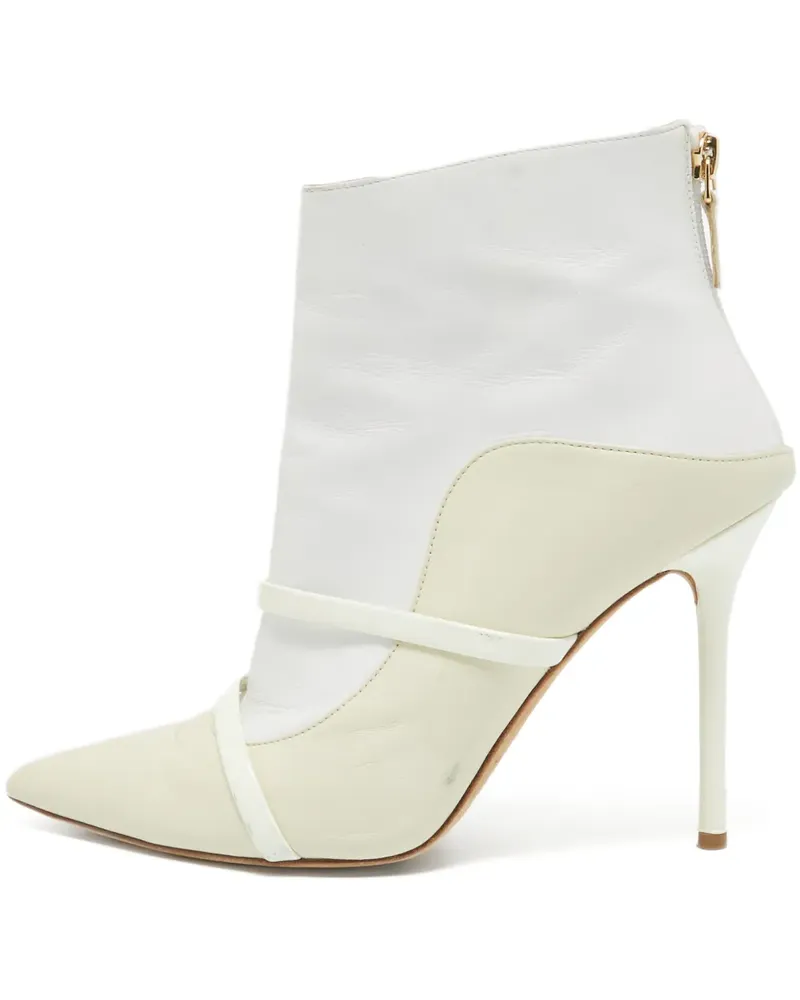 Malone Souliers Pre-owned Spitze Madison Stiefeletten 105mm - Weiß Weiß