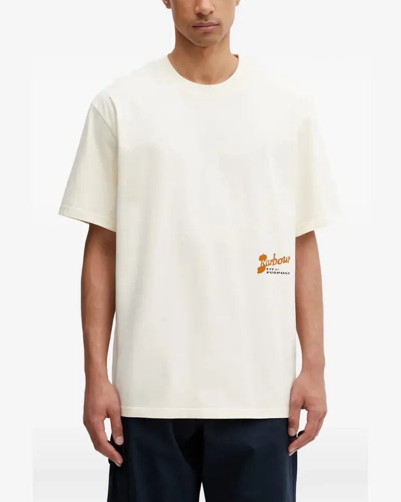 Barbour Terrain Oversized Graphic T-shirt - Nude Nude