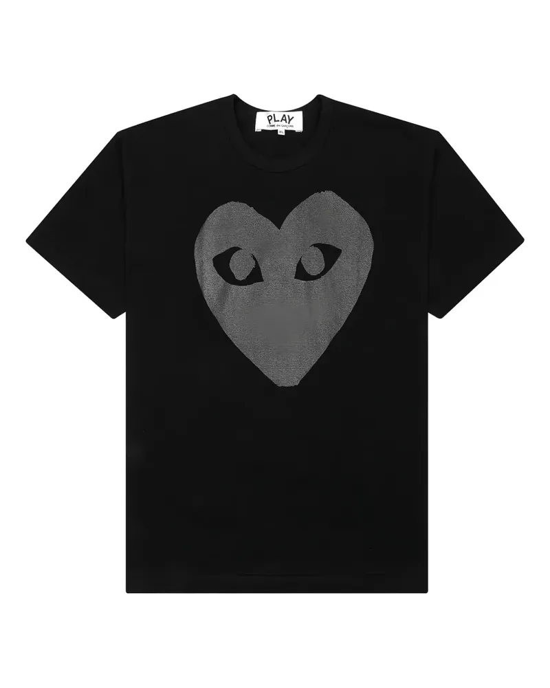 Comme des Garçons T-Shirt mit Herz-Print - Schwarz Schwarz
