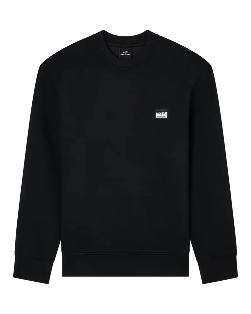 Armani Exchange logo-patch sweatshirt - Schwarz Schwarz