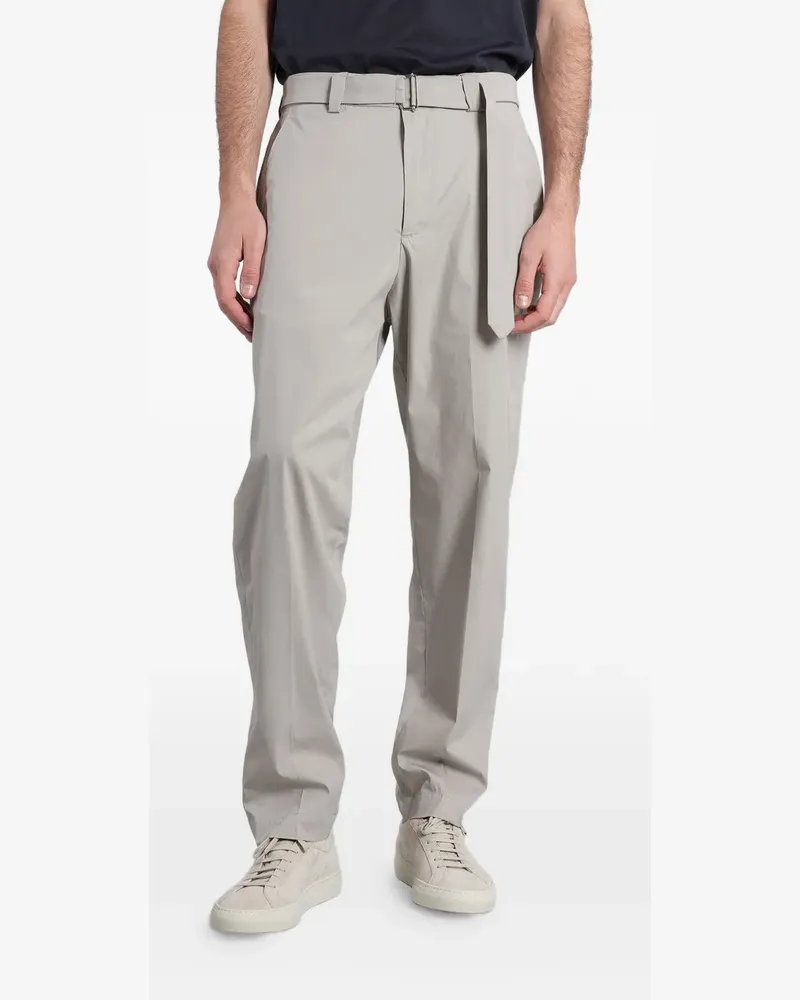 Low Brand Virgil belted trousers - Grau Grau