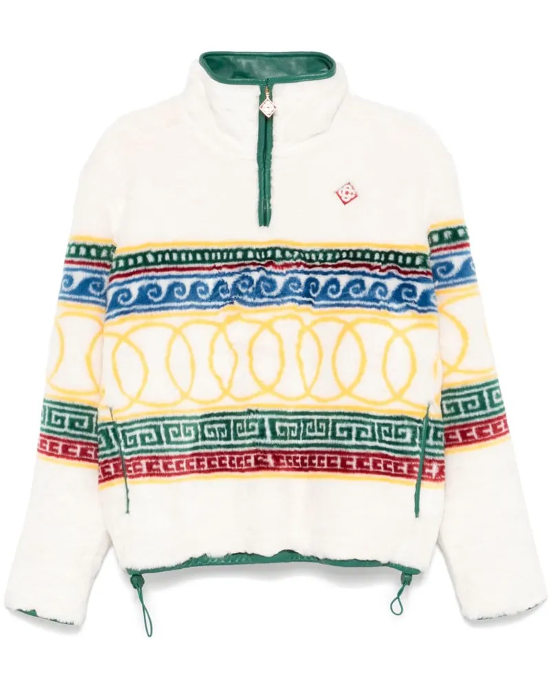Casablanca Paris Les Anneaux Pullover - Weiß Weiß