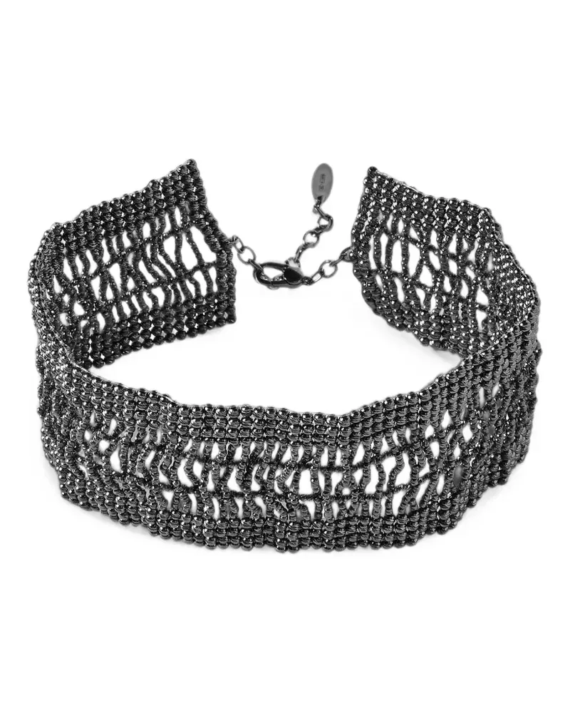 Brunello Cucinelli Breiter Choker aus Sterlingsilber - Grau Grau