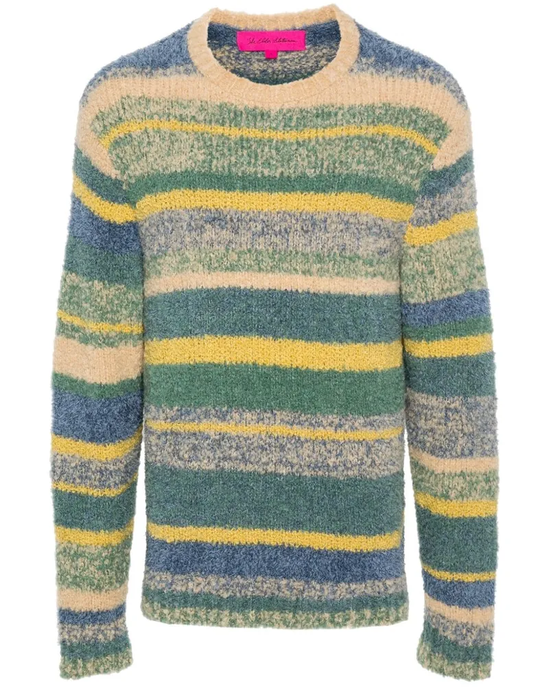 The Elder Statesman Gestreifter Pullover - Blau Blau
