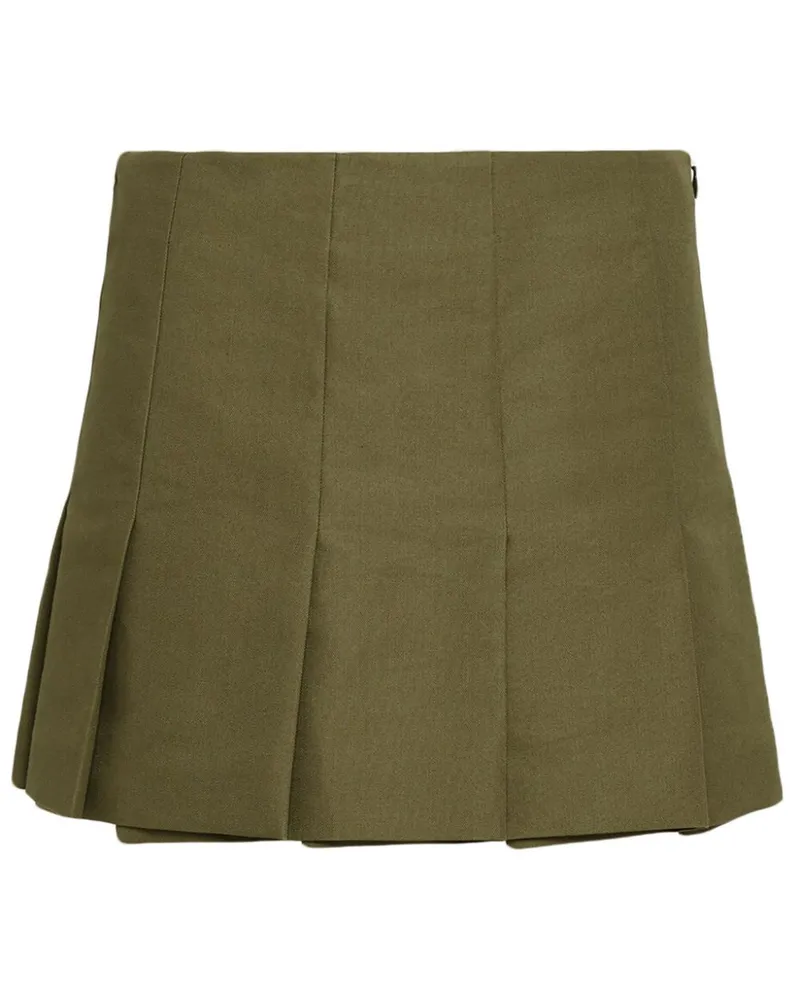 Prada Minirock aus Canvas - Grün Grün