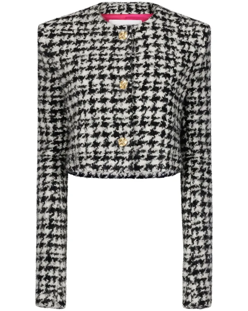 Nina Ricci Blazer mit Hahnentrittmuster - Schwarz Schwarz