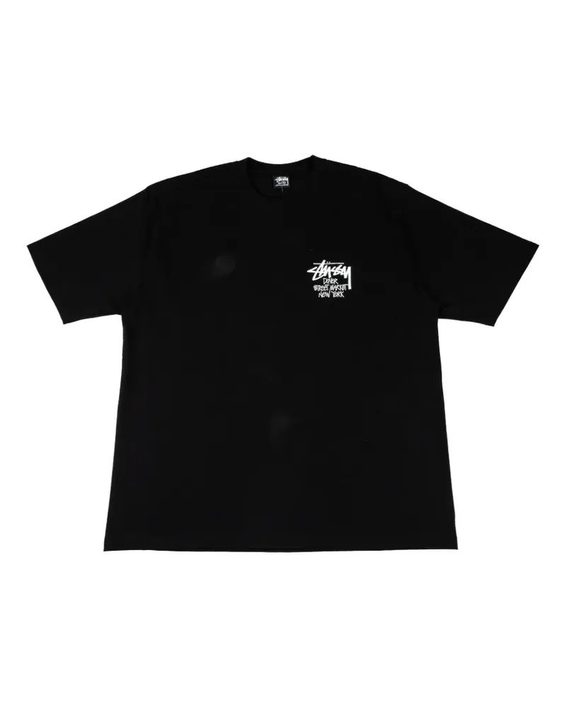 Stüssy x Dover Street Market T-Shirt mit Logo - Schwarz Schwarz