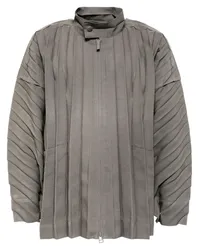 Issey Miyake Edge Jacke mit Falten Grau