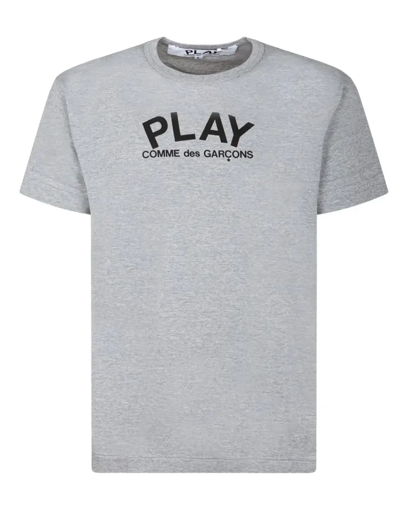 Comme des Garçons T-Shirt mit Herz-Logo - Grau Grau