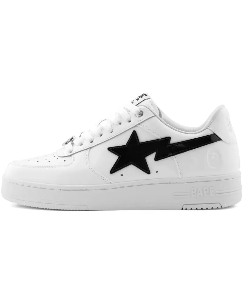BAPE Sneakers mit Logo-Patch - Weiß Weiß