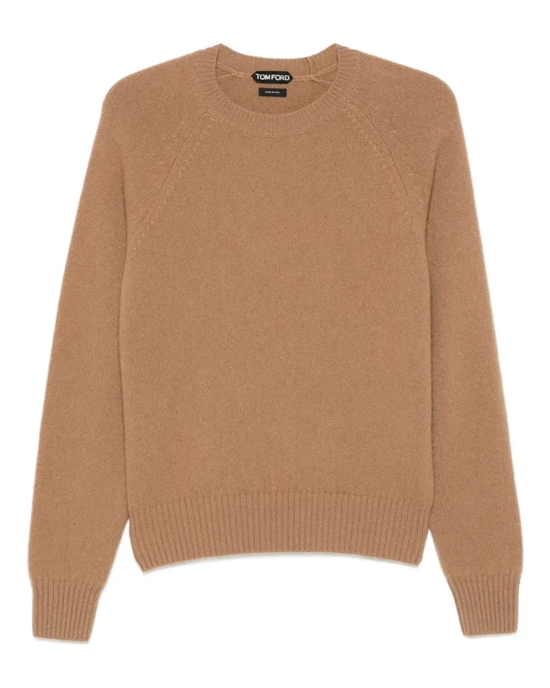 Tom Ford Kaschmirpullover mit Raglanärmeln - Nude Nude