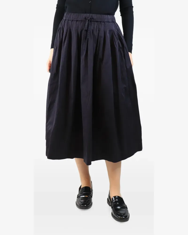 Casey Casey pleated drawstring midi skirt - Blau Blau