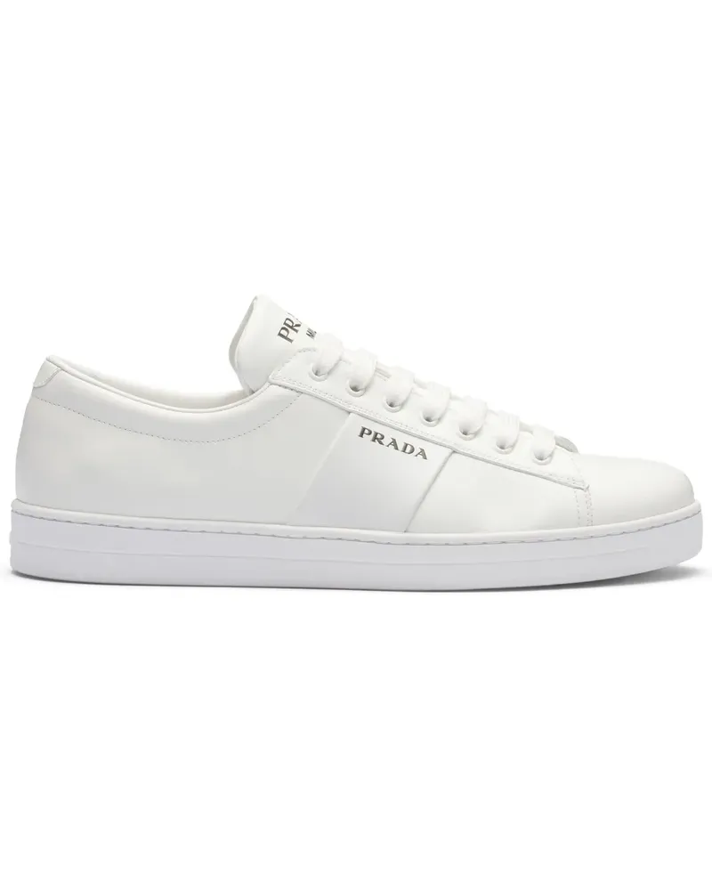Prada Sneakers aus gebürstetem Leder - Weiß Weiß