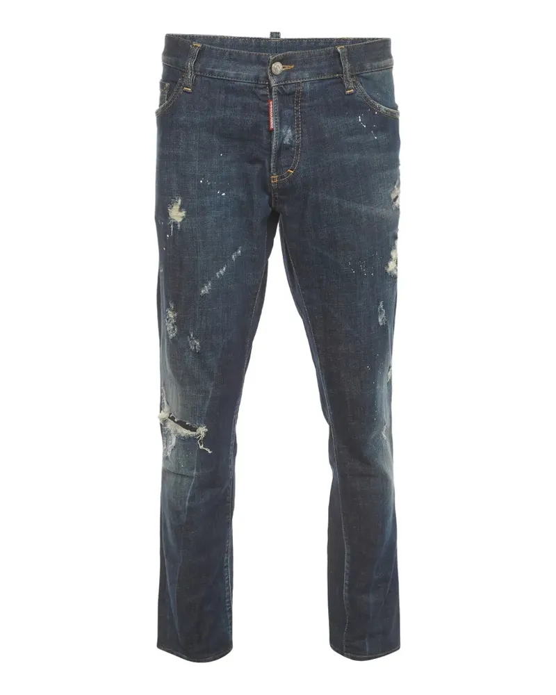 Dsquared2 distressed straight-fit jeans - Blau Blau