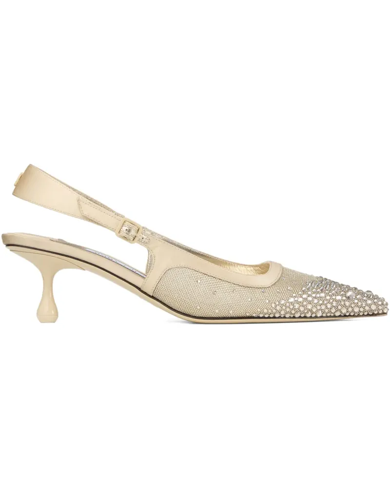 Jimmy Choo Amel Pumps mit Kristallen 50mm - Gold Gold