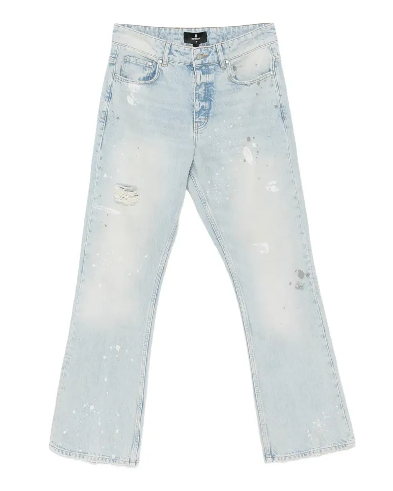 REPRESENT paint-splatter distressed jeans - Blau Blau