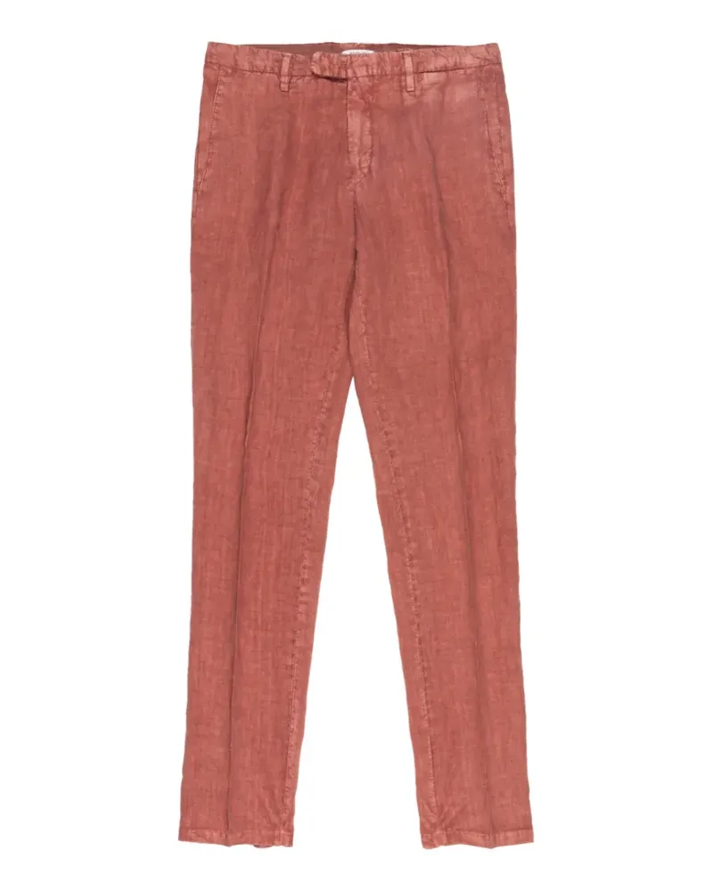 Boglioli linen straight-leg trousers - Rot Rot