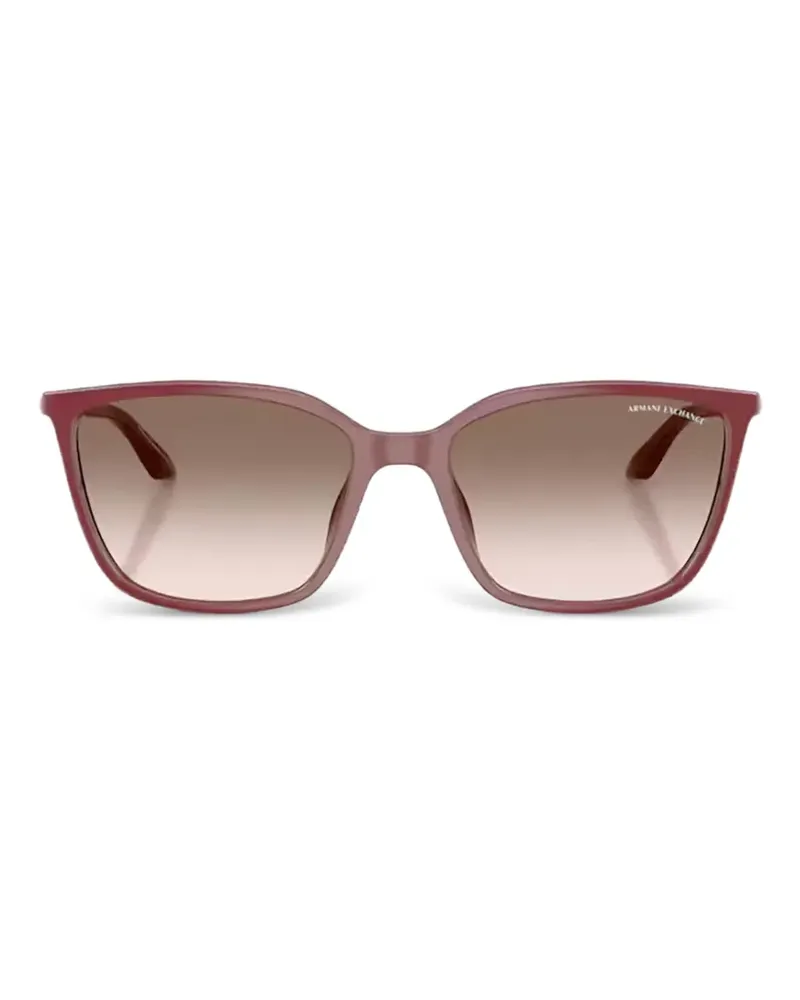 Armani Exchange Sonnenbrille mit eckigem Gestell - Rot Rot