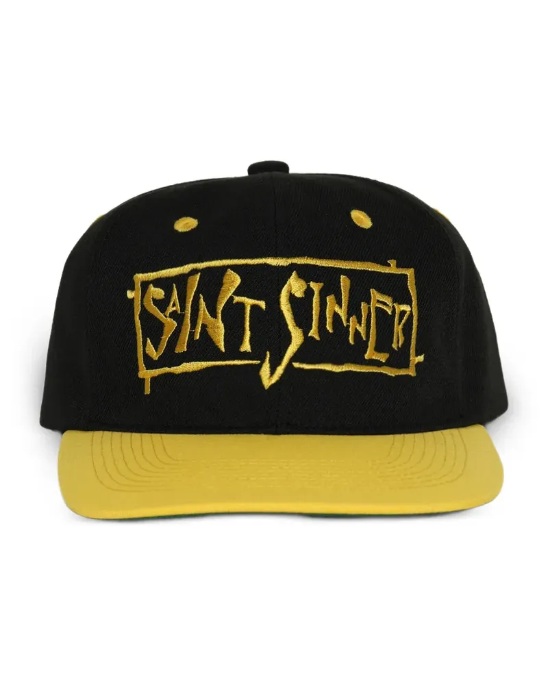 SAINT MXXXXXX Baseballkappe mit Stickerei - Schwarz Schwarz