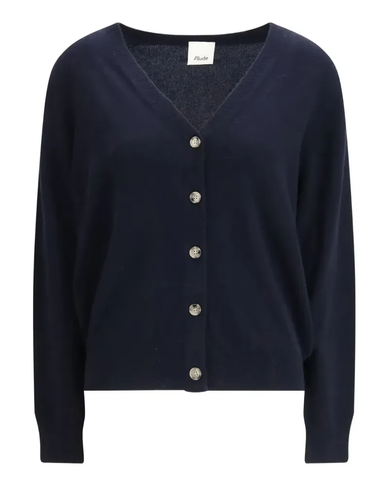 ALLUDE V-neck button cardigan - Blau Blau